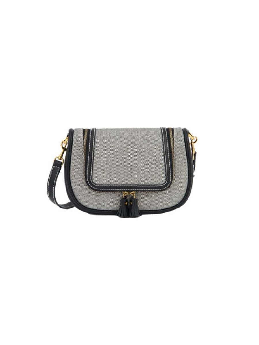 ANYA HINDMARCH Vere Small Soft Satchel In Salt And Pepper