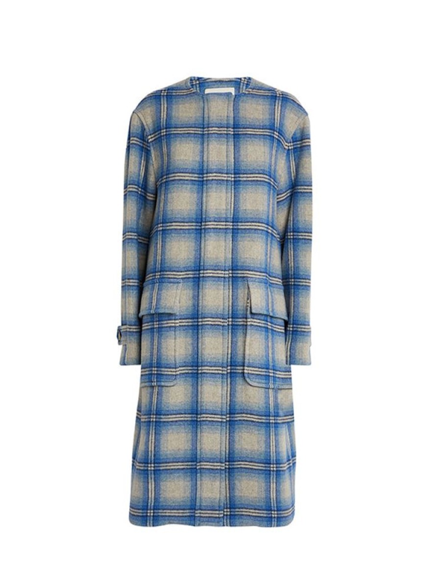 ISABEL MARANT Emeline Coat In Blue