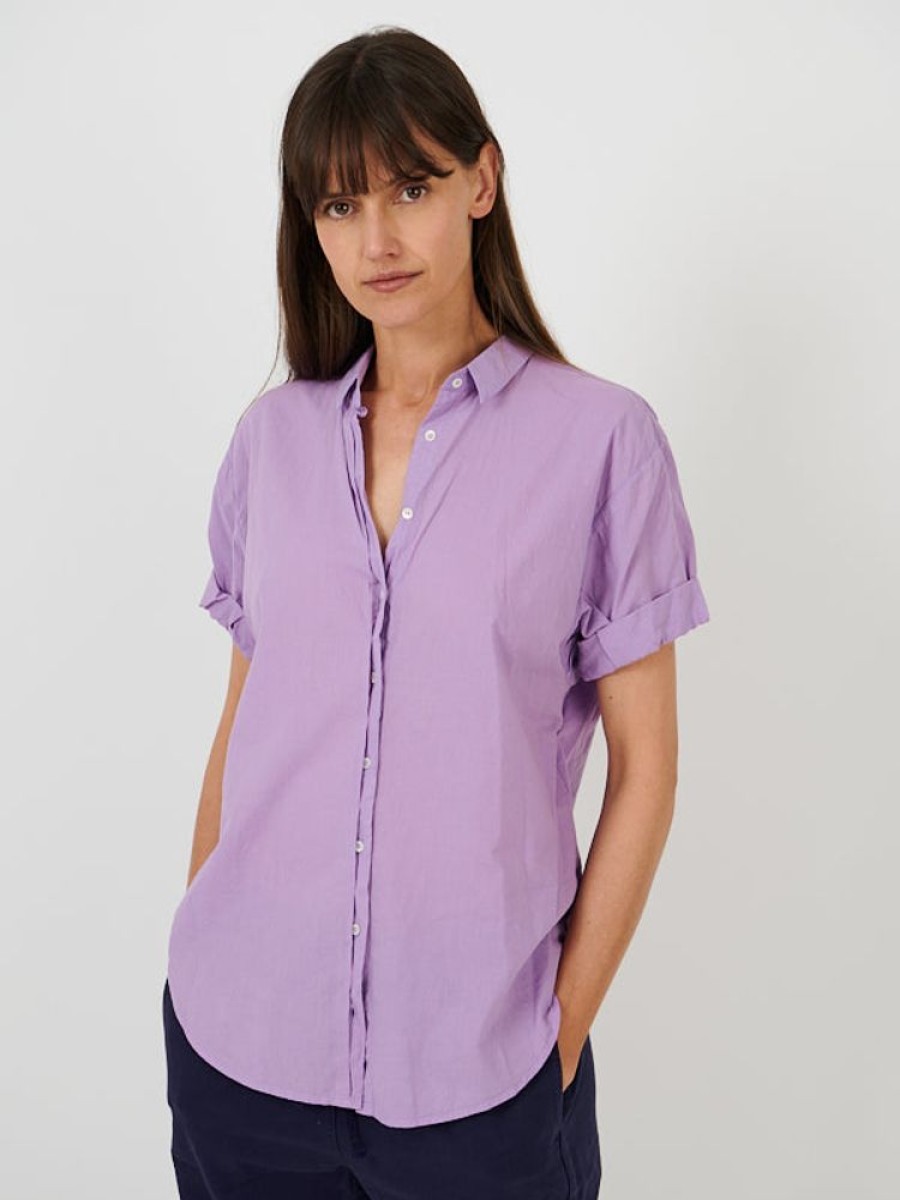 XIRENA Channing Shirt In Light Wisteria