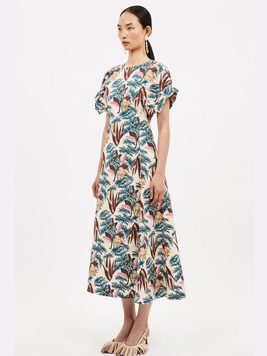 ULLA JOHNSON Devon Dress In Wildflower