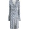 ISABEL MARANT ETOILE Lania Dress In Blue/Ecru