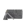 ANYA HINDMARCH The Neeson Tassel Clutch In Anthracite