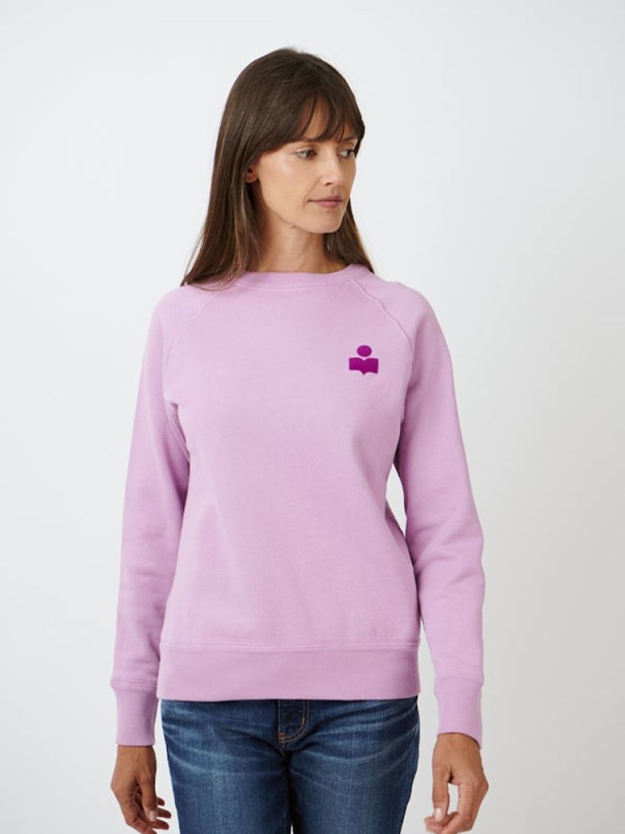 ISABEL MARANT ETOILE Milla Sweat Shirt In Lilac/Purple