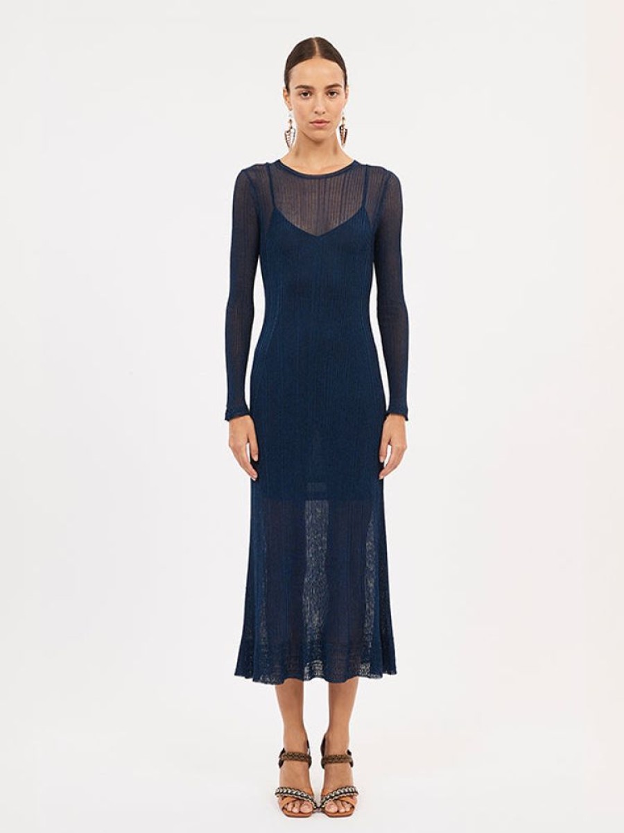 ULLA JOHNSON Simone Dress In Midnight