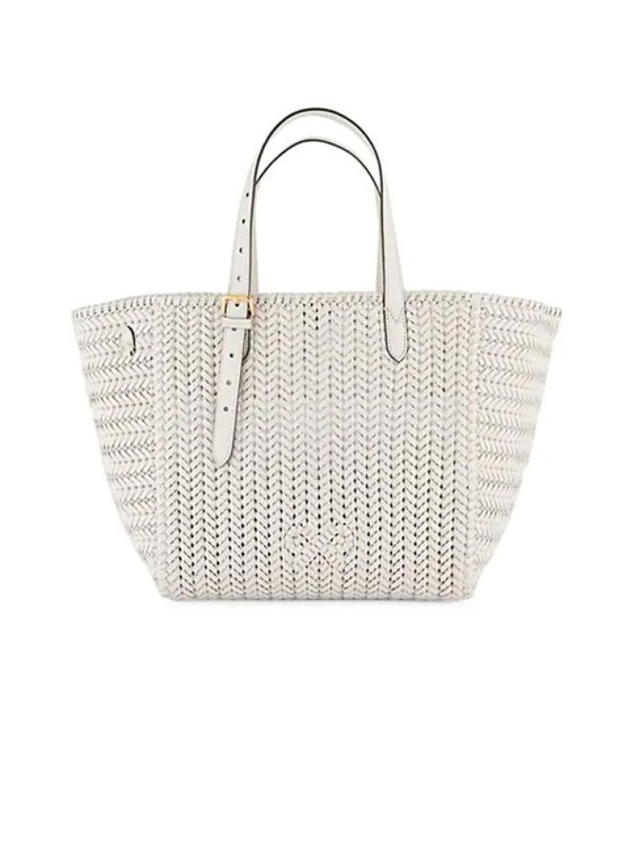 ANYA HINDMARCH The Neeson Square Tote In Chalk