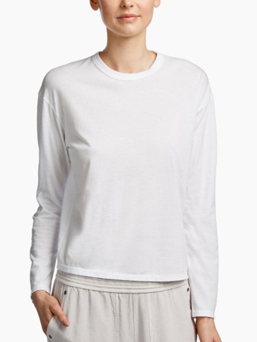 JAMES PERSE Boxy L/S Tee In White