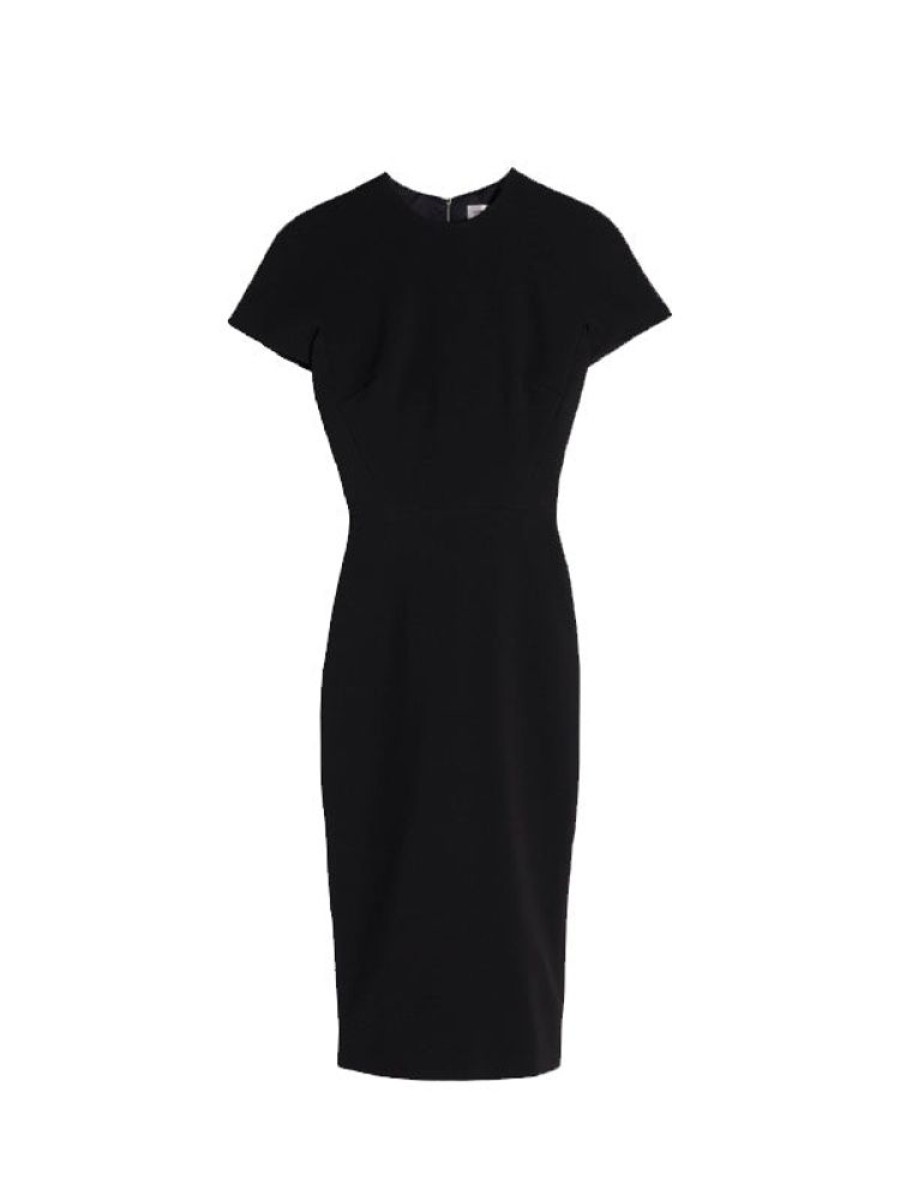 VICTORIA BECKHAM T-Shirt Fitted Dress In Black