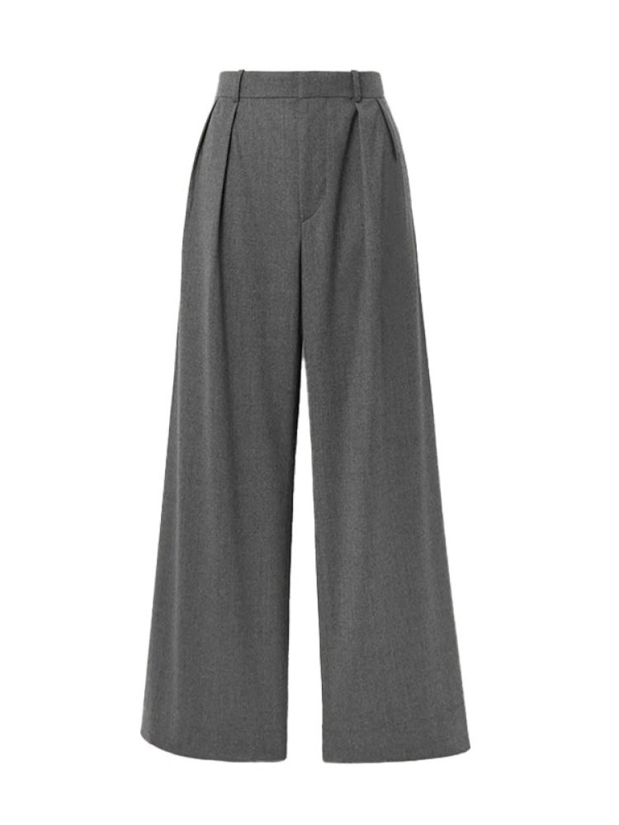 WARDROBE.NYC Low Rise Trouser In Charcoal