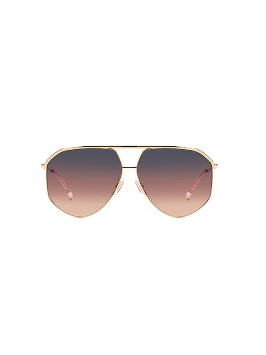 ISABEL MARANT Oversized Aviator Sunglasses In Rose Gold