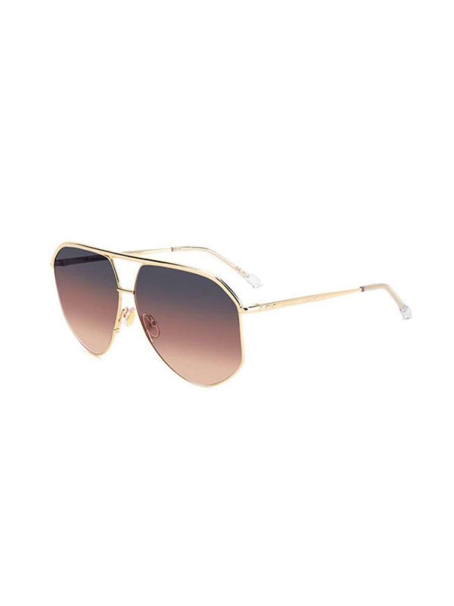 ISABEL MARANT Oversized Aviator Sunglasses In Rose Gold