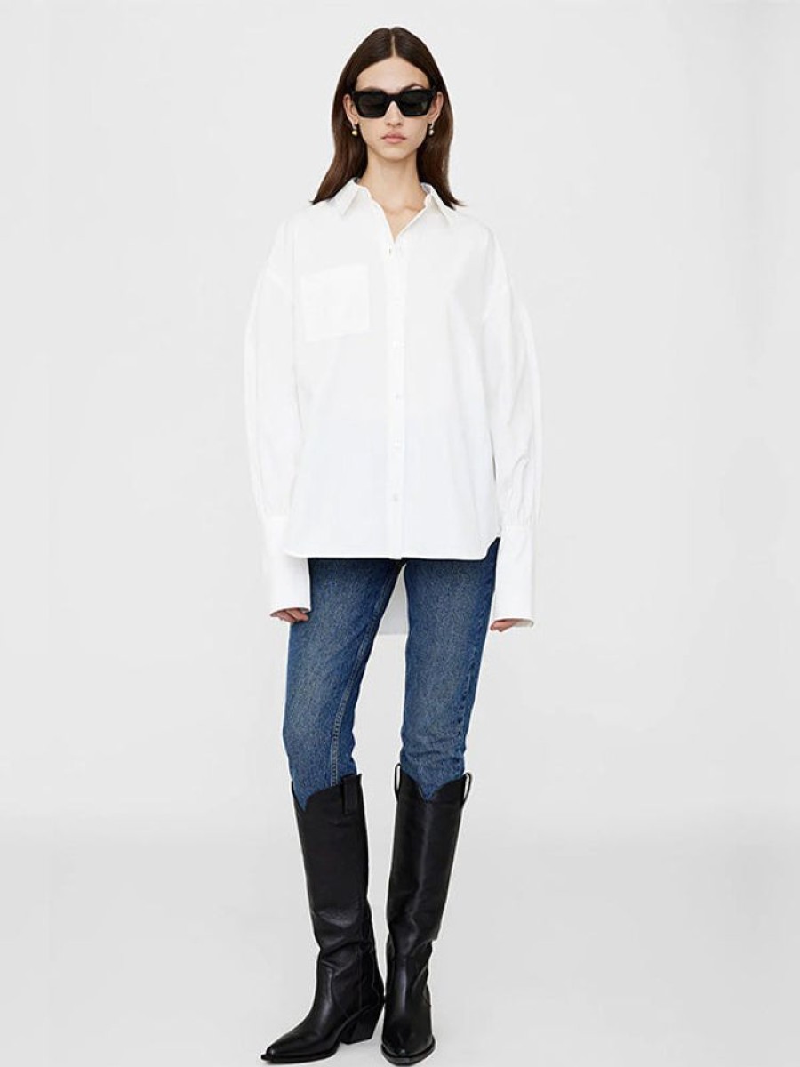 ANINE BING Maxine Shirt In White