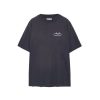 ANINE BING Ashton Tee Serpent In Washed Faded Black