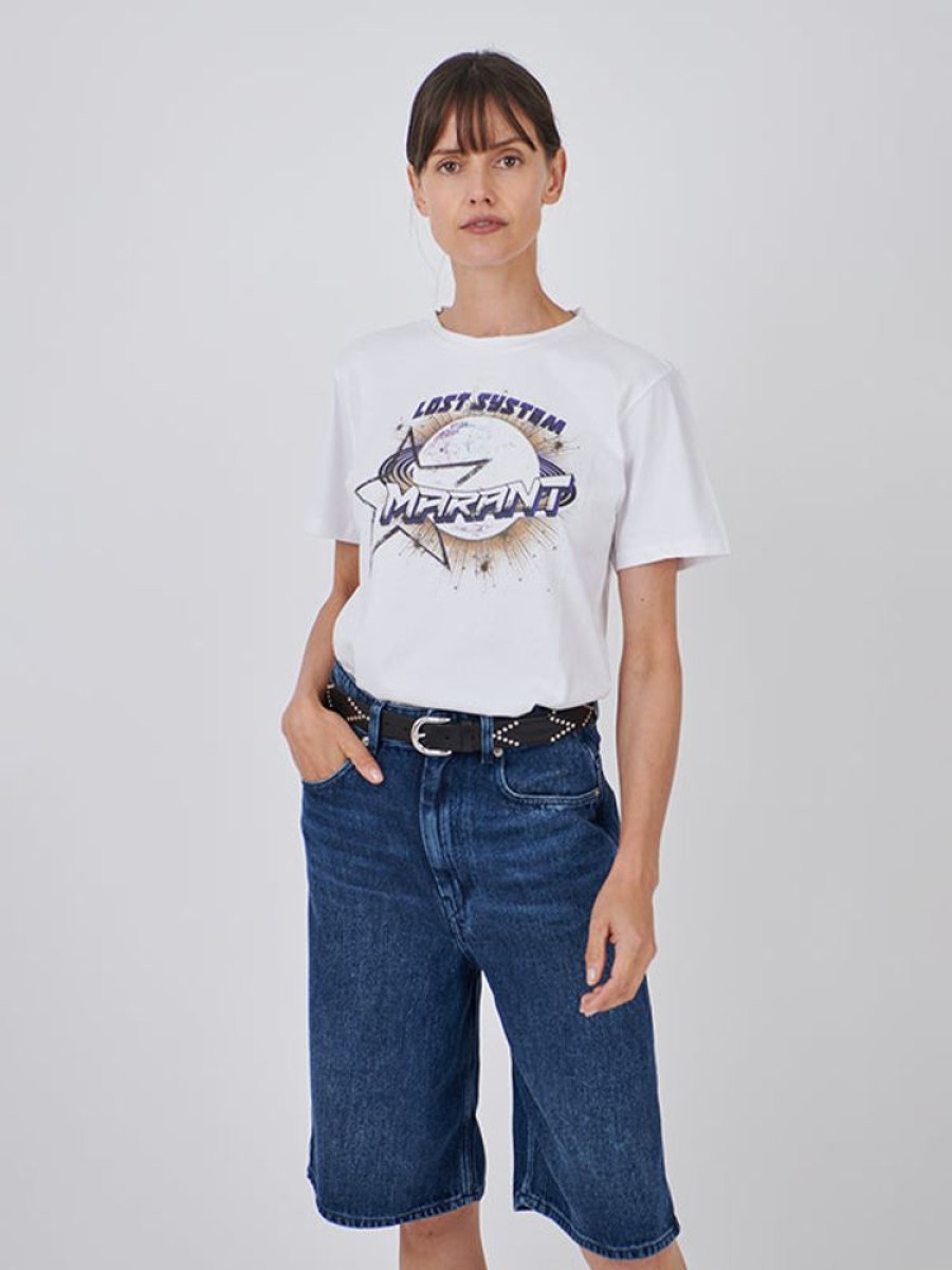 ISABEL MARANT ETOILE Enna Tee In White