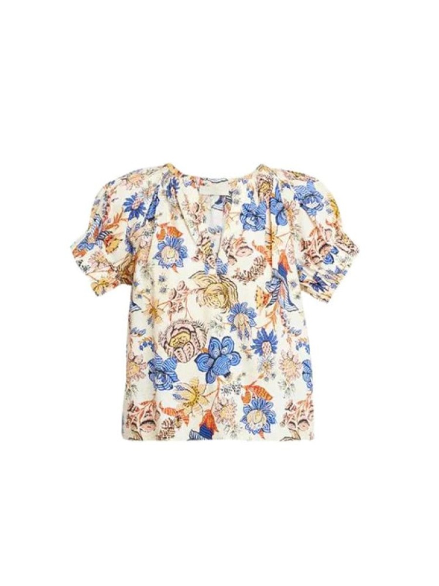 ULLA JOHNSON Naomi Top In Magnolia