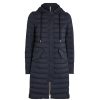 HERNO Longline Puffer Jacket In Blu