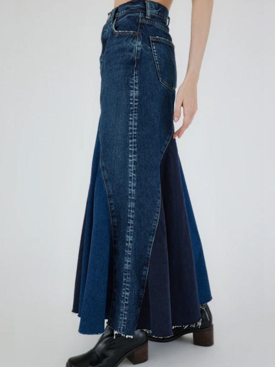 MOUSSY VINTAGE Mv Vicksburg Skirt In Dark Blue