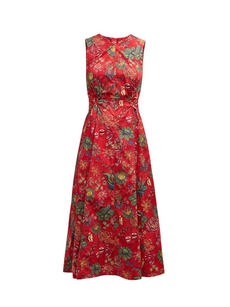 ULLA JOHNSON Kaiya Dress In Hibiscus