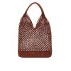 ULLA JOHNSON Tulia Large Knotted Hobo In Pecan Brown