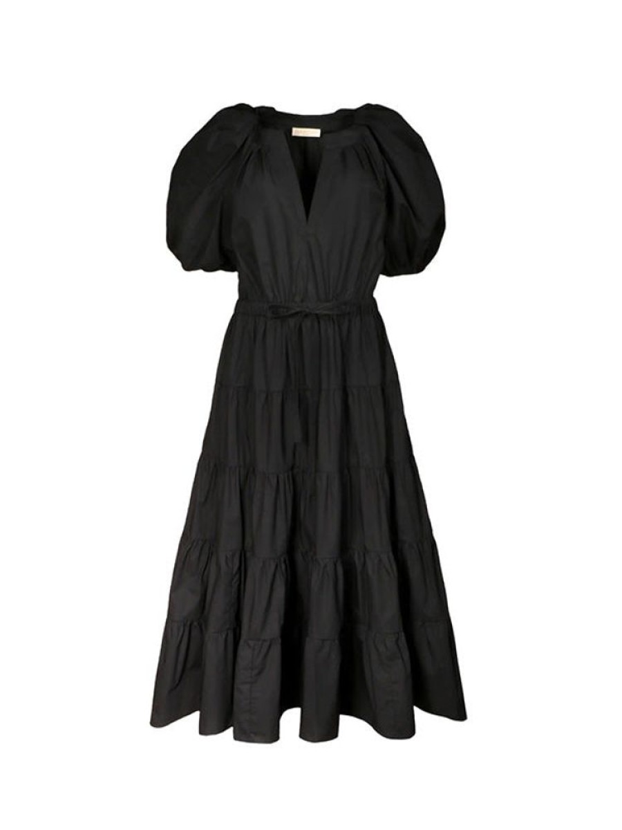 ULLA JOHNSON Olina Dress In Noir