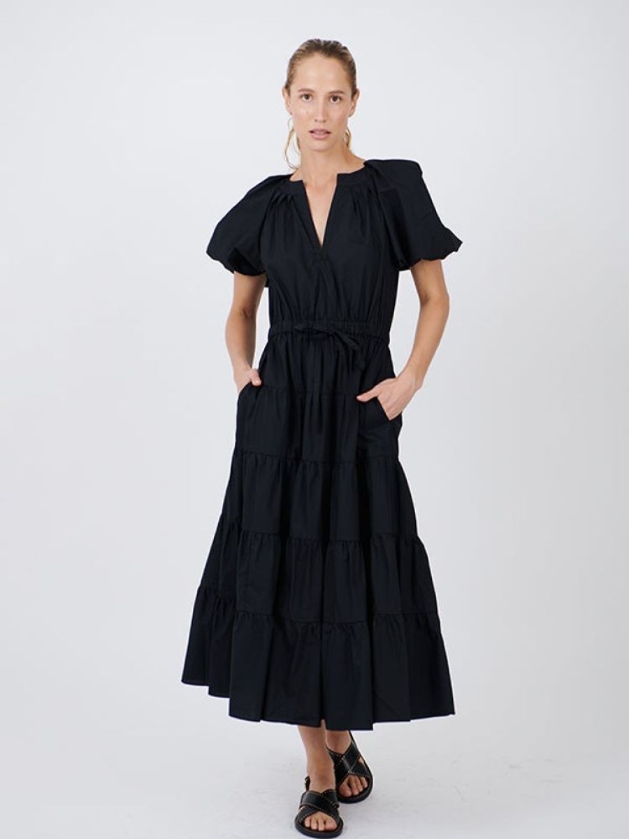 ULLA JOHNSON Olina Dress In Noir