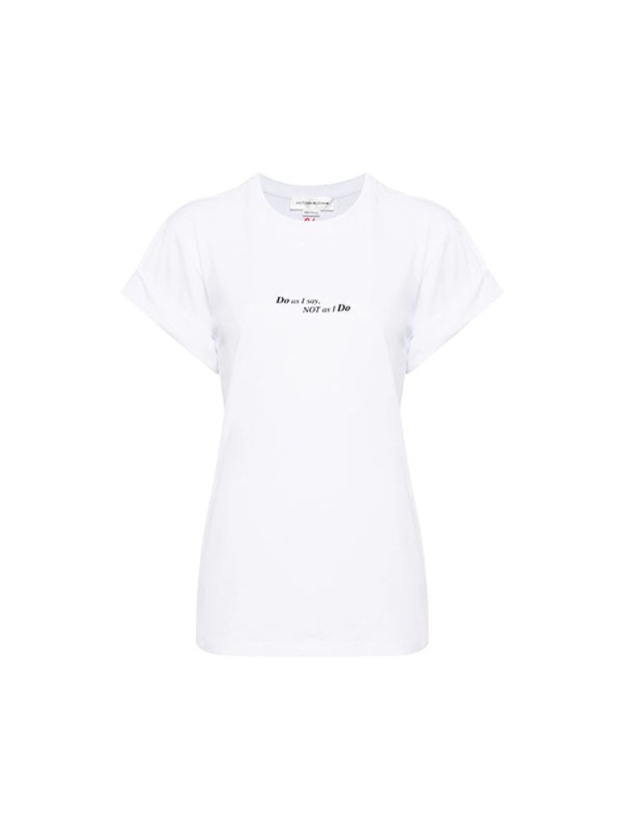 VICTORIA BECKHAM Do As I Say Not What I Do Slogan Tee