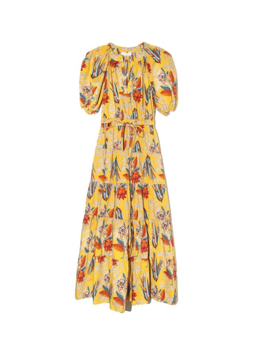 ULLA JOHNSON Olina Dress In Marigold