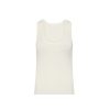 MATTEAU Ribbed Tank In Ecru