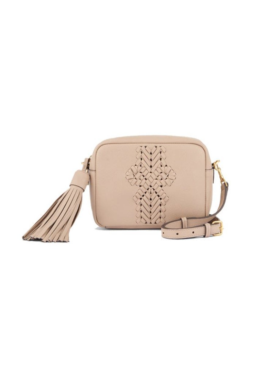 ANYA HINDMARCH The Neeson Tassel Cross Body In Nude