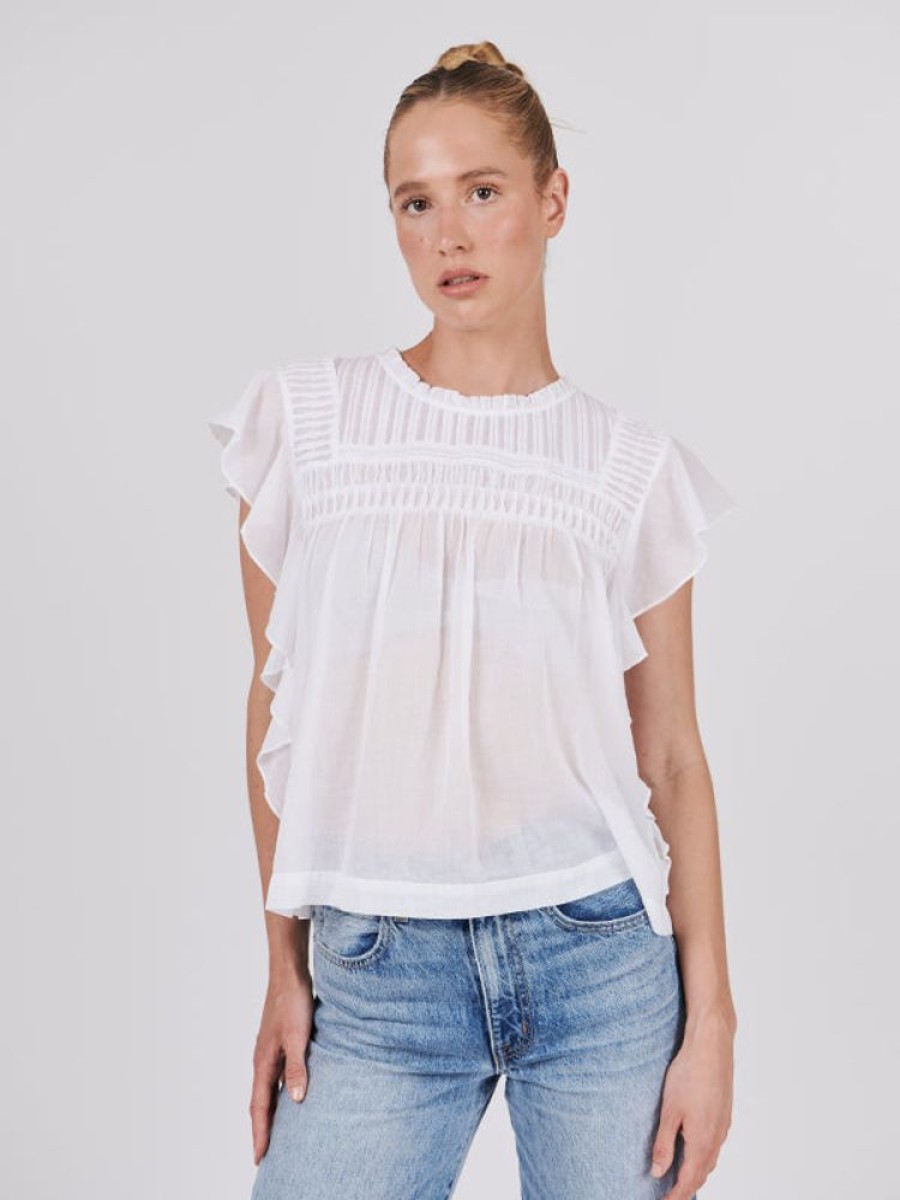 ISABEL MARANT ETOILE Layona Top In White