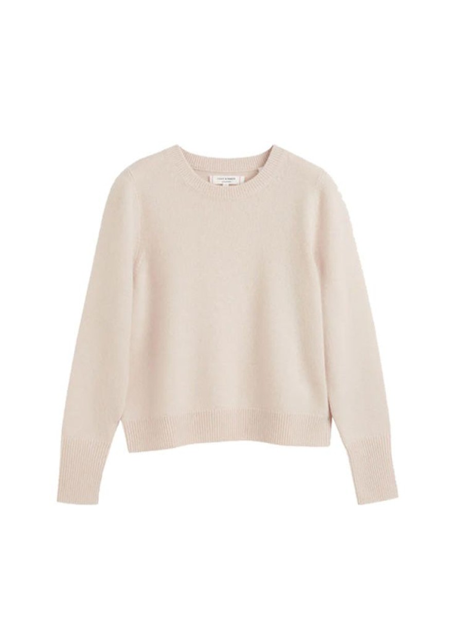 CHINTI AND PARKER The Cropped Essentials Sweater In Bone