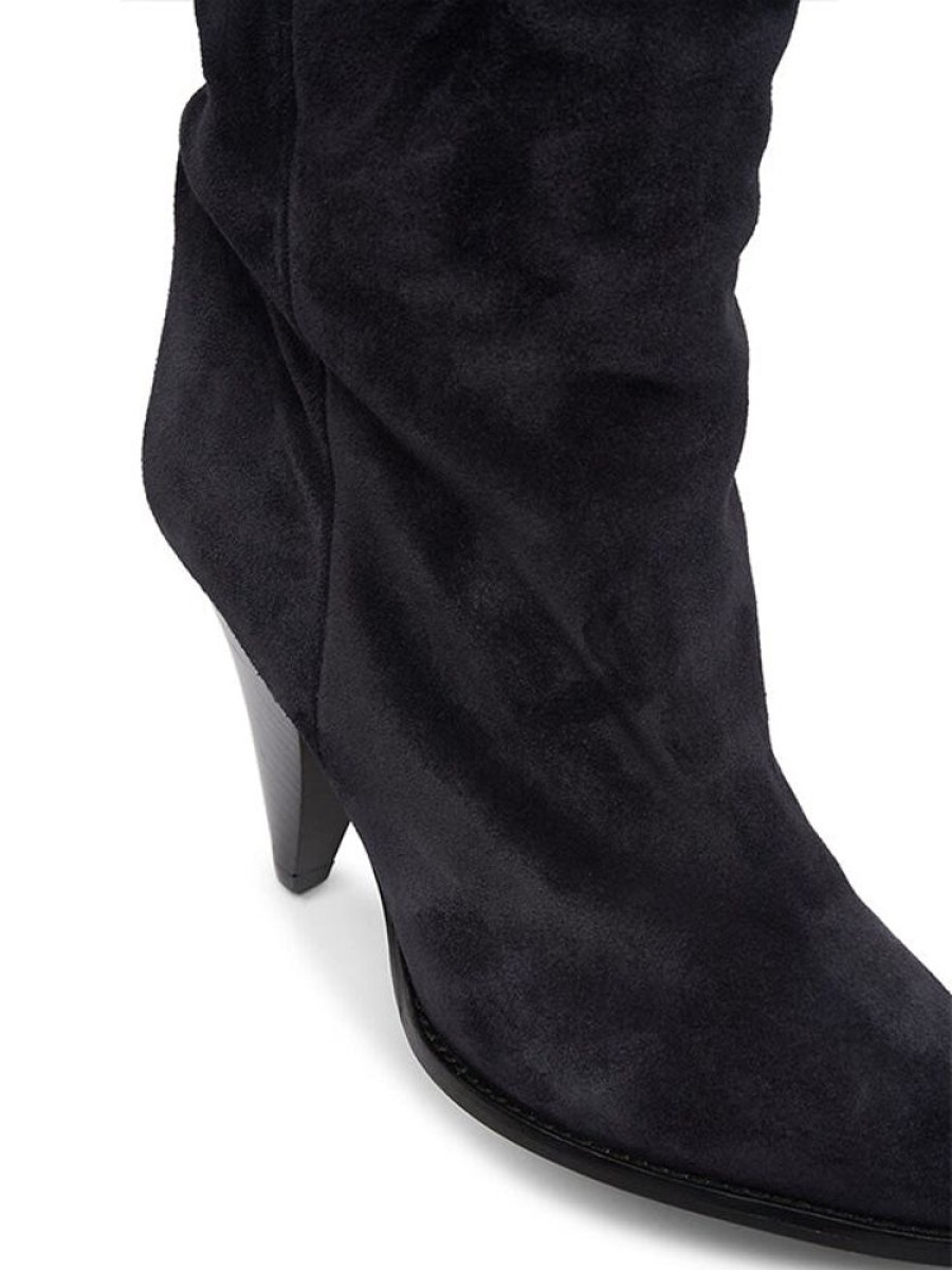 ISABEL MARANT Riria Thigh Boots In Faded Black