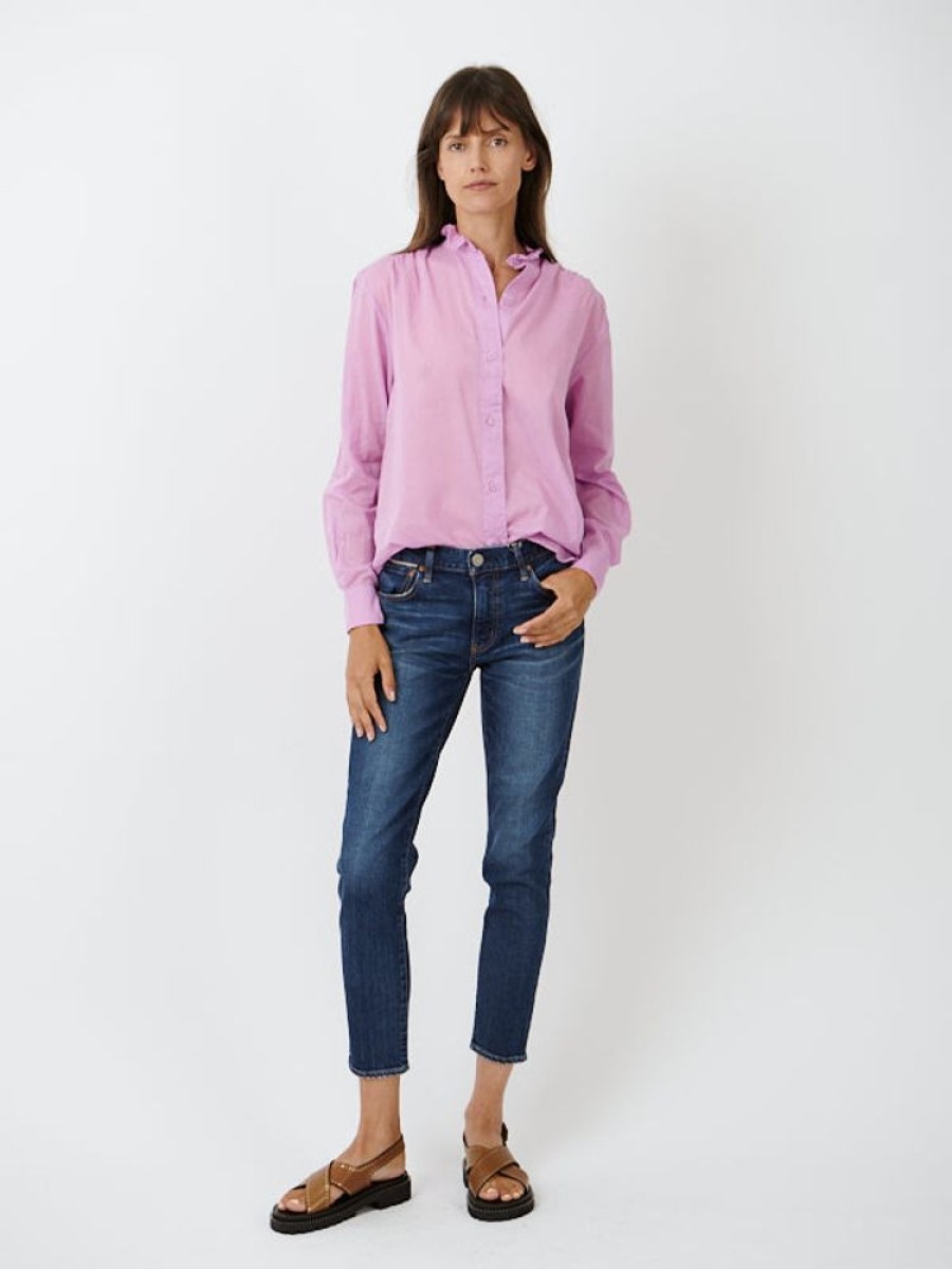 ISABEL MARANT ETOILE Gamble Top In Mauve