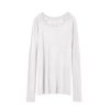 NILI LOTAN Long Sleeve T-Shirt In White