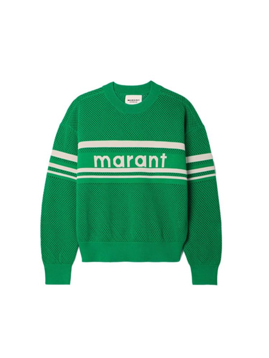 ISABEL MARANT ETOILE Arwen Pullover In Emerald Green