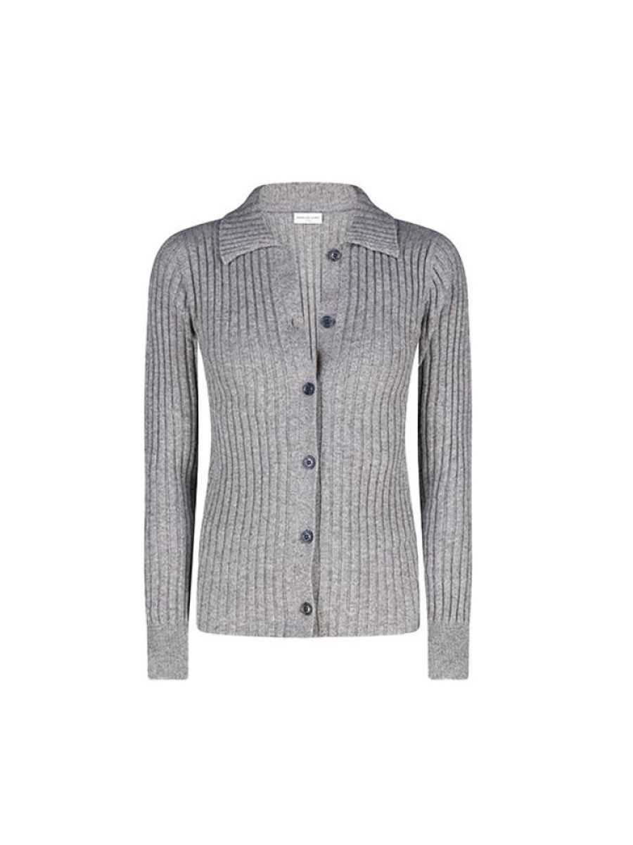 DRIES VAN NOTEN Tarot Cardigan In Grey