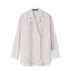 A.EMERY The Agnes Wrap Shirt In Acorn Stripe