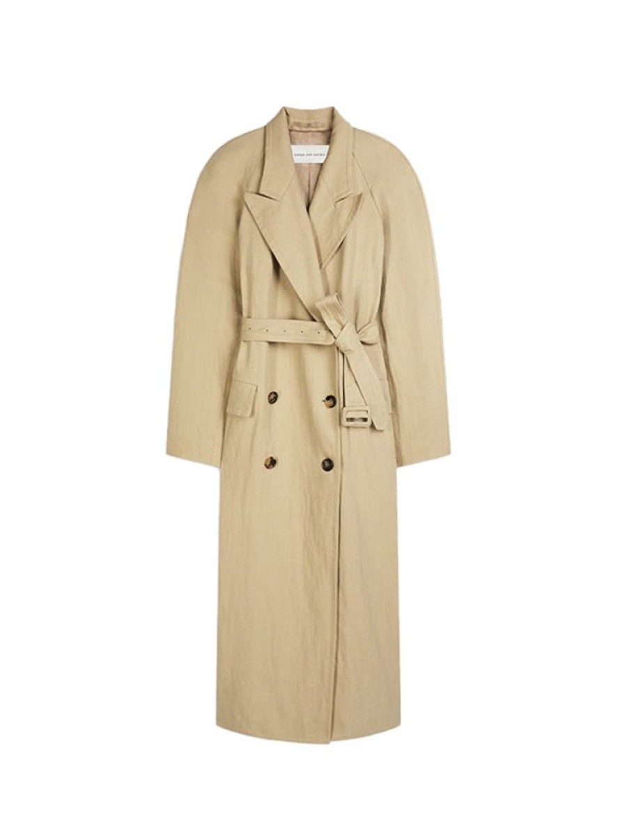 DRIES VAN NOTEN Rugby Coat In Hay