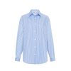 MATTEAU Contrast Stripe Shirt In Sky Stripe