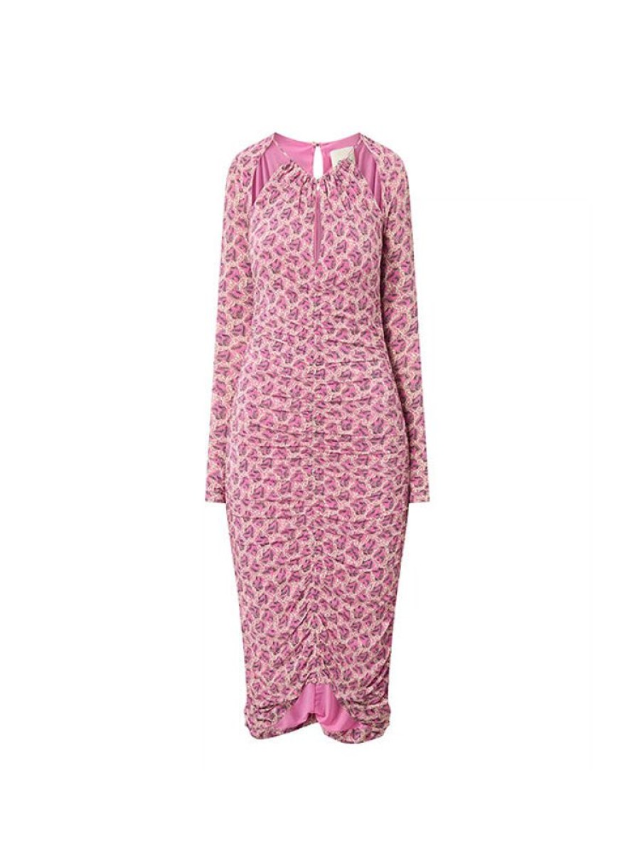 ISABEL MARANT Logane Dress In Fuschia