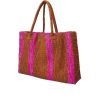 GABRIELE FRANTZEN Weekender Bag In Caramel And Pink