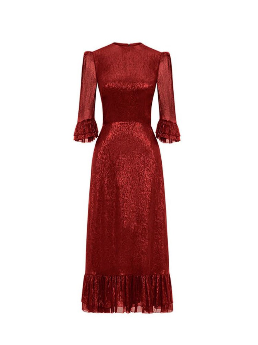 THE VAMPIRES WIFE The Falconetti Dress In Red