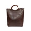 DRIES VAN NOTEN Crisp Shopper Bag In Wine