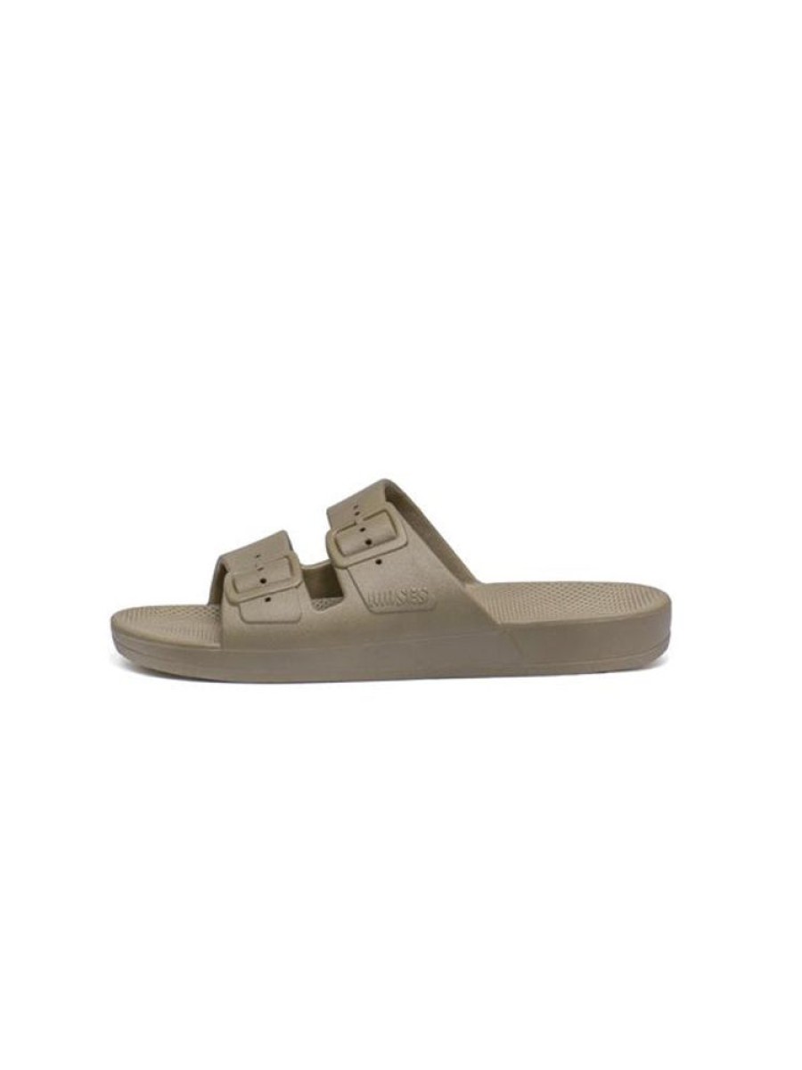 FREEDOM MOSES Solid Slides In Khaki