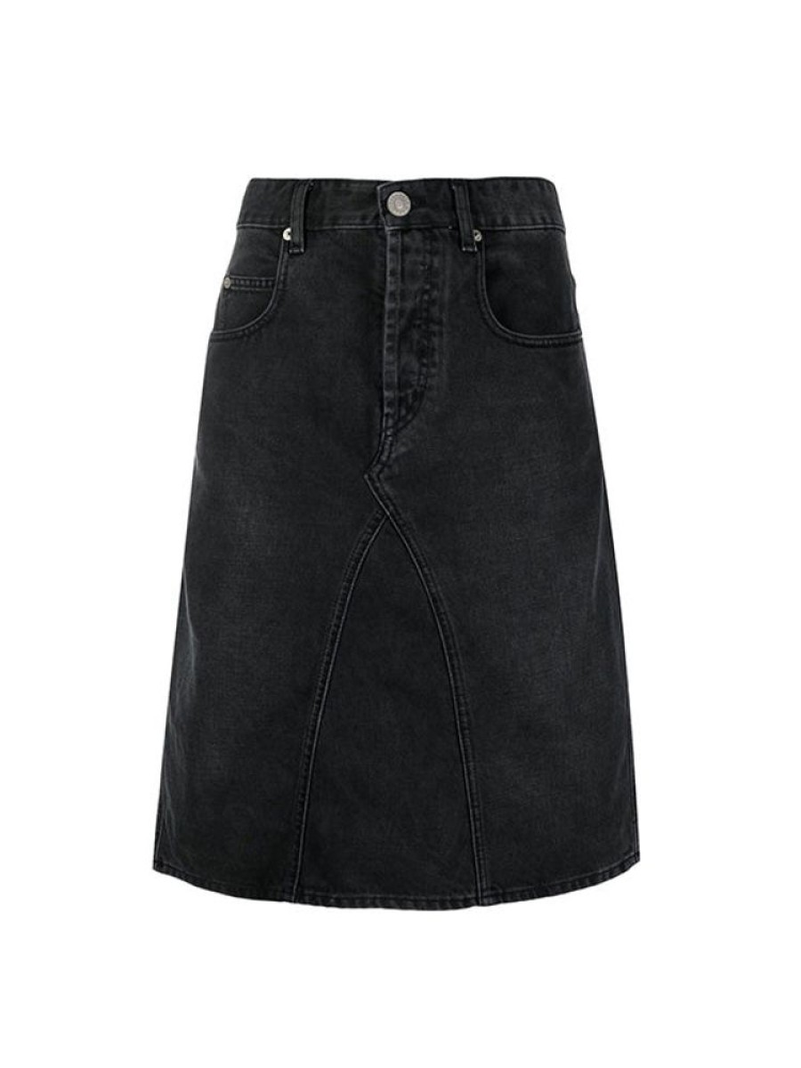 ISABEL MARANT ETOILE Fiali Skirt In Faded Black