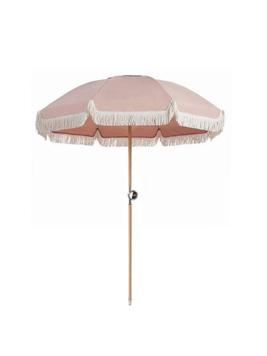 BASIL BANGS Premium Beach Umbrella In Nudie