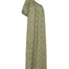 MATTEAU One Shoulder Maxi In Jasmine Olive