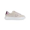 PHILIPPE MODEL Low Temple Sneaker In Blanc Rose