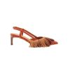 ULLA JOHNSON Shira Fringe Sling Back In Sierra