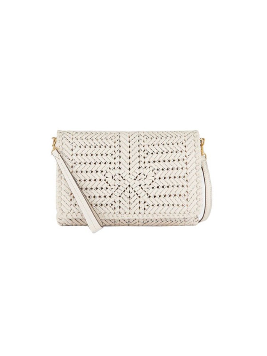 ANYA HINDMARCH The Neeson Cross Body In Chalk Shiny Capra