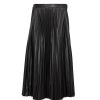 PROENZA SCHOULER WHITE LABEL Faux Leather Pleated Skirt In Black